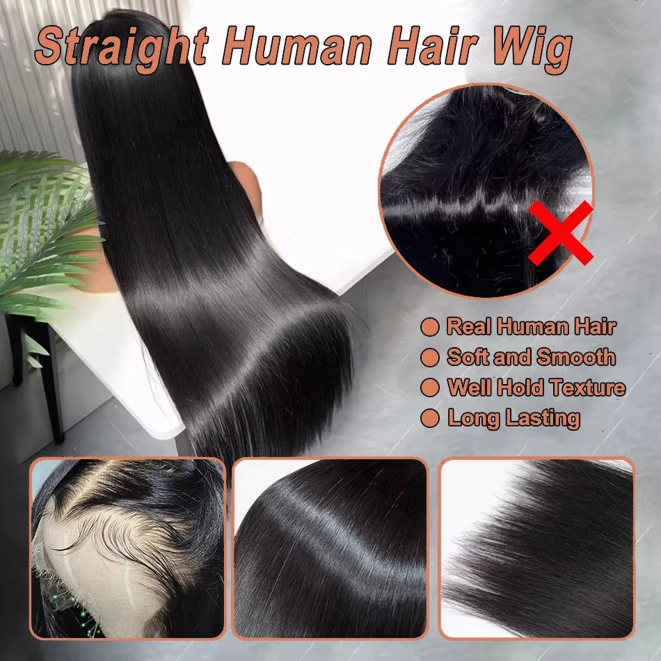 Zoë Glueless Lace Wig, Straight HD Lace (Human Hair)